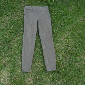 Spanx Skinny Pants Olive Green Stretch Casual Comfort Pull‎ On Size S